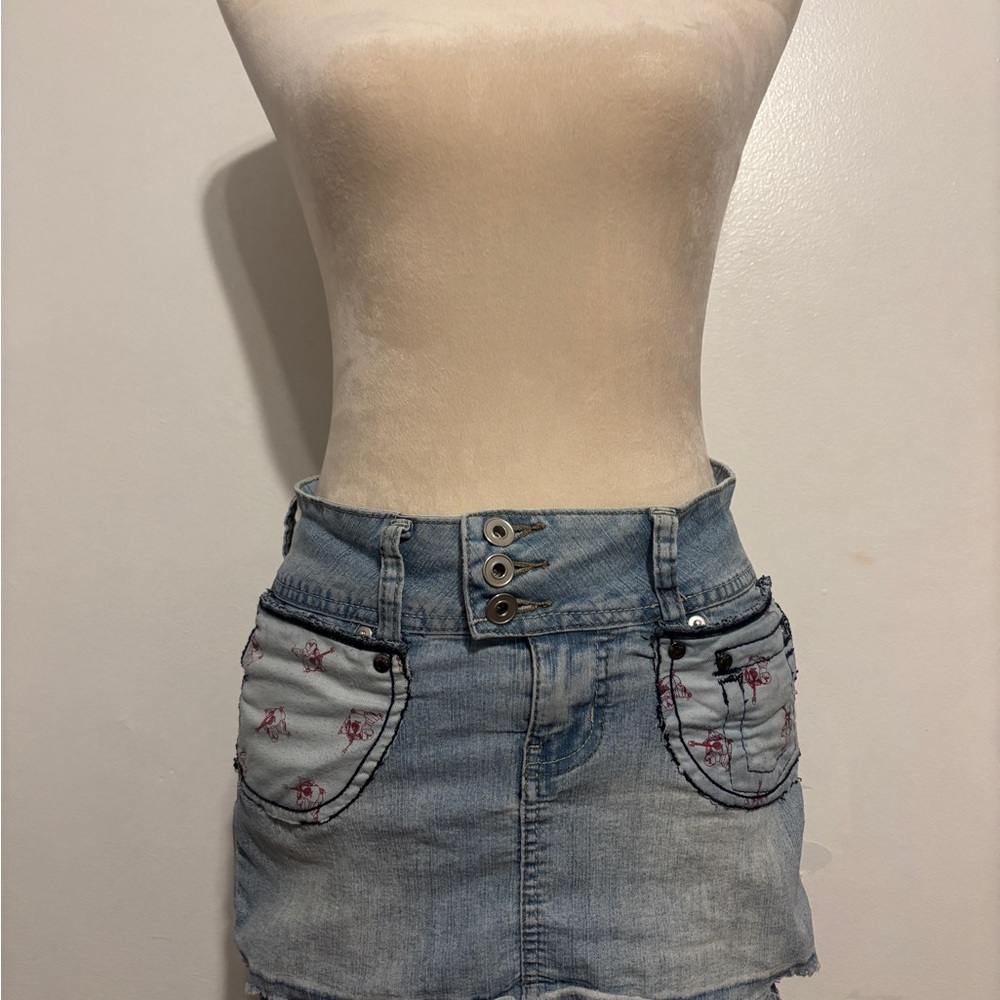 Denim True Religion Custom Mini Skirt